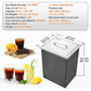 Drop-in Ice Chest, Stainless Steel Commercial Ice Bin with Cover, 40 qt Outdoor Kitchen Ice Bar, Drain-Pipe and Drain Plug Included
