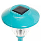 10 Pack Solar Pathway LED Lights Outdoor-Stainless Steel (Turquoise)