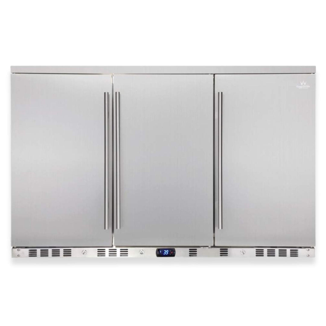 53" KINGS BOTTLE Solid 3-Door Outdoor Beverage Drinks Cooler
