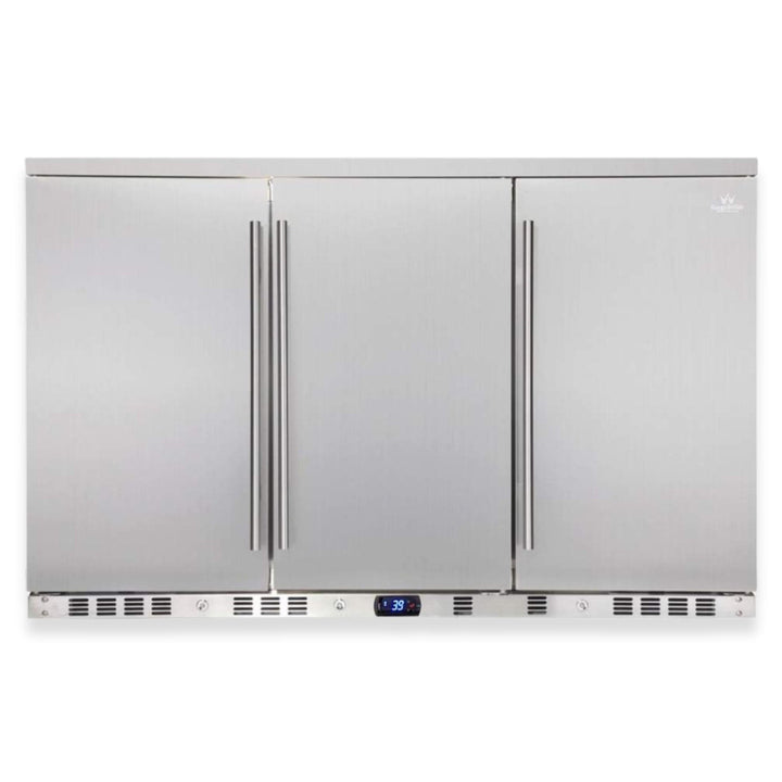 53" KINGS BOTTLE Solid 3-Door Outdoor Beverage Drinks Cooler