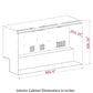53" KINGS BOTTLE Solid 3-Door Outdoor Beverage Drinks Cooler