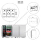 53" KINGS BOTTLE Solid 3-Door Outdoor Beverage Drinks Cooler