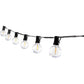 25' LED G40 Bistro String Lights - 25 Bulbs - Black