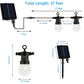 27 Ft Solar LED Outdoor String Lights – 1W Retro Edison Globe Bulbs Waterproof