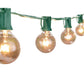 25 Ft Plug-In Outdoor String Light G40 Globe Patio Lights with 26 Edison Glass Bulbs Hanging Light