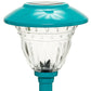 10 Pack Solar Pathway LED Lights Outdoor-Stainless Steel (Turquoise)