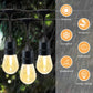 27F Solar Powered String Lights Waterproof LED Hanging Edison Bulb Lights with 12 Bulbs