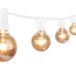 25 Ft Plug-In Outdoor String Light G40 Globe Patio Lights with 26 Edison Glass Bulbs Hanging Light