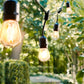 24Ft Plug-In LED Outdoor String Lights Waterproof Dimmable 2W Vintage Edison Bulbs