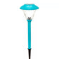 10 Pack Solar Pathway LED Lights Outdoor-Stainless Steel (Turquoise)