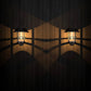 2 Pack Solar Hanging Lanterns, Wall/Porch Lights 15 Lumen Heavy Glass & Stainless