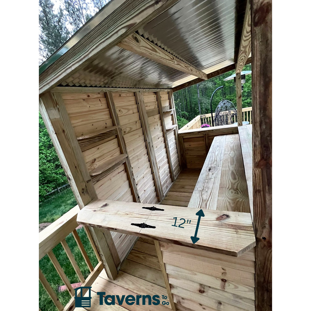 Upgrade main countertops to 12" wide in lieu of 10" - Taverns-To-Go