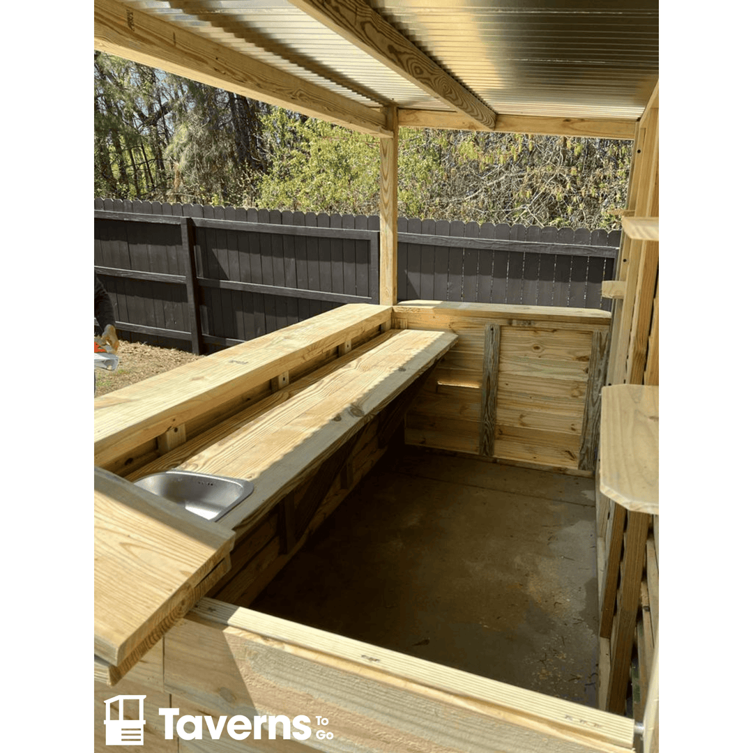 Upgrade interior countertop to 20" wide in lieu of 10" - Taverns-To-Go