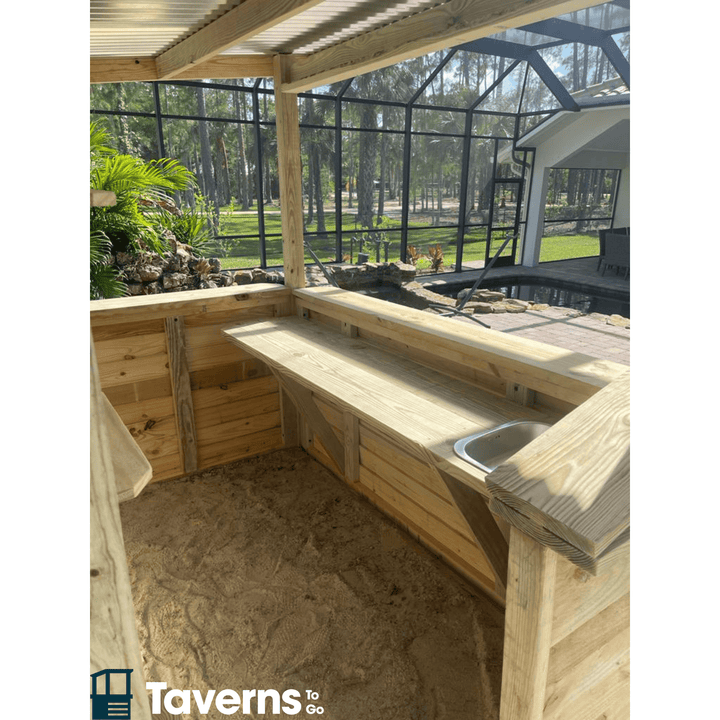 Upgrade interior countertop to 20" wide in lieu of 10" - Taverns-To-Go