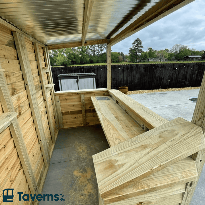 Upgrade interior countertop to 20" wide in lieu of 10" - Taverns-To-Go