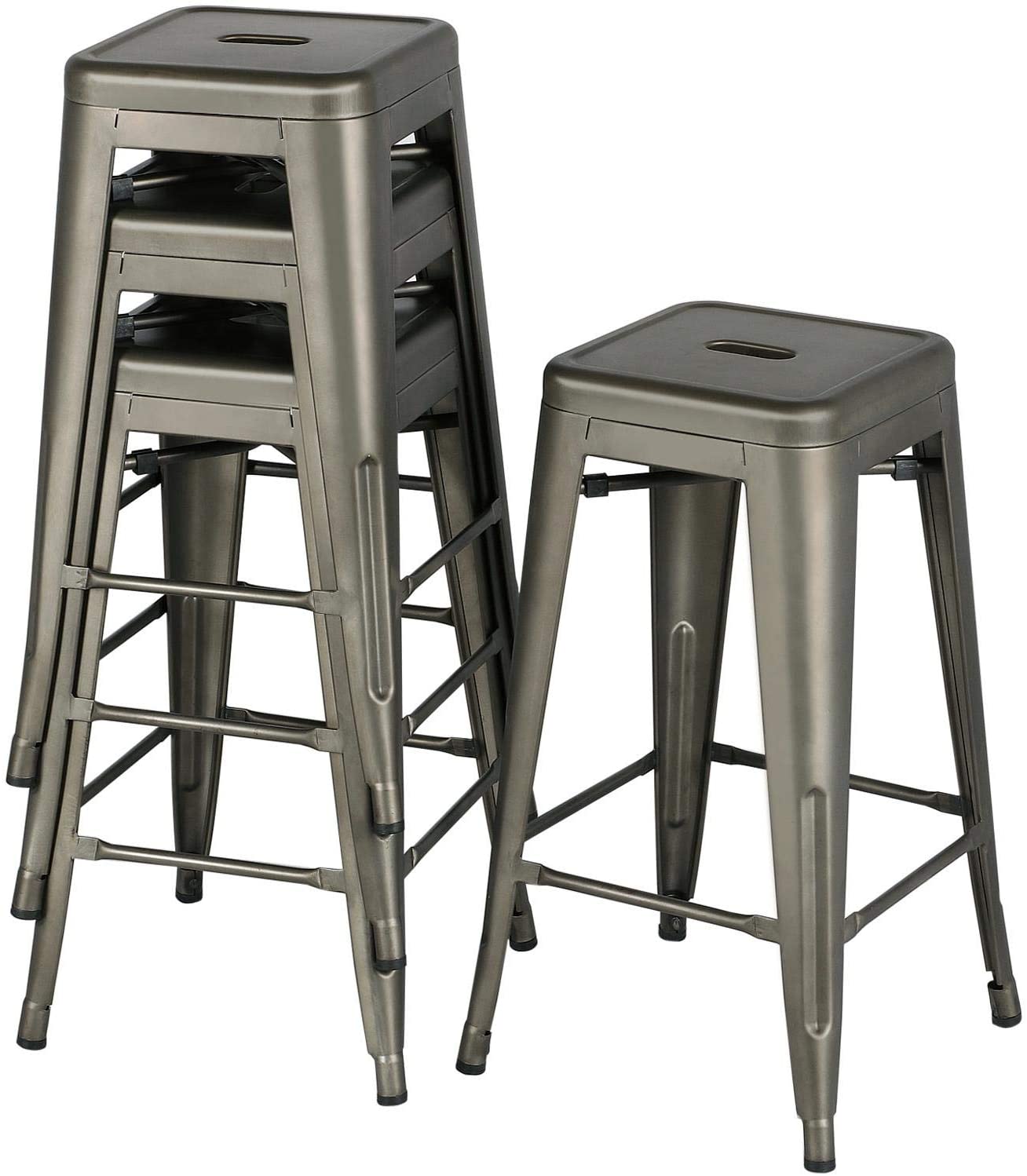 30 inch black discount metal bar stools