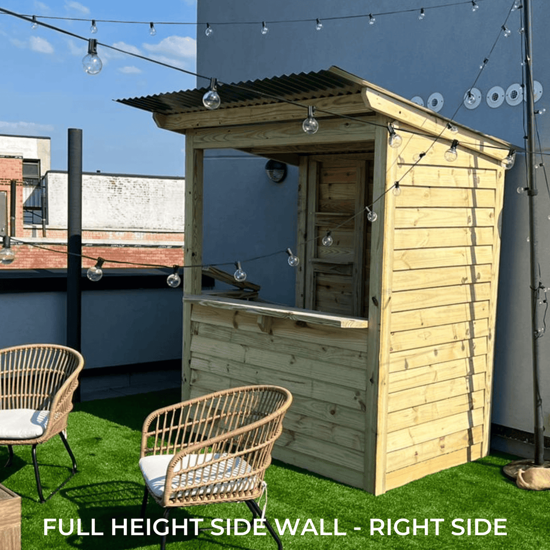 Full-Height Side Wall for Temple Bar, Castlebar, Dunbar or 7-Up - Taverns-To-Go