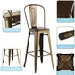 BAR STOOLS with backs 30" high - 4 Pack